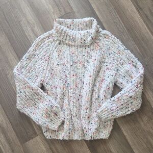 SHEIN Speckled Knit Cowl Neck Sweater